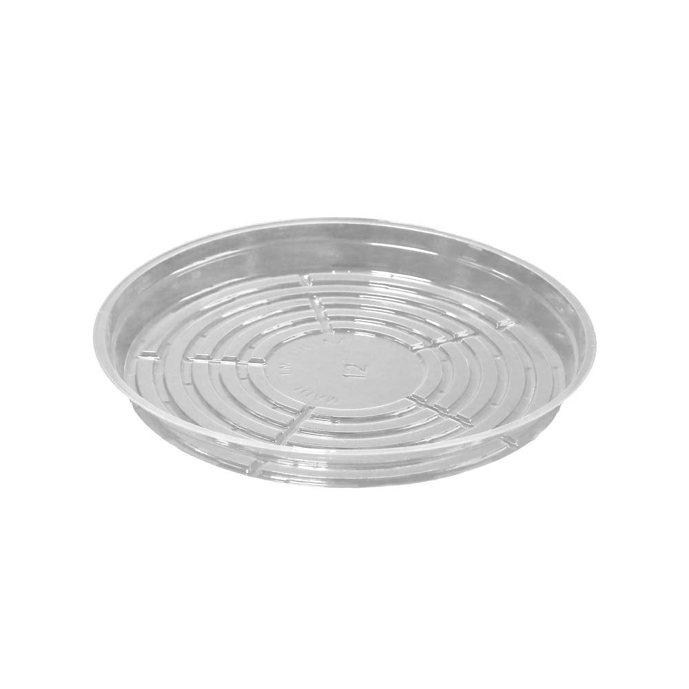 TRUEDAYS 20 Pack Plant Saucers (6 inch / 8inch / 10inch / 12inch) Clear Plant Saucers Flower Pot Tray Excellent for Indoor & Outdoor Plants