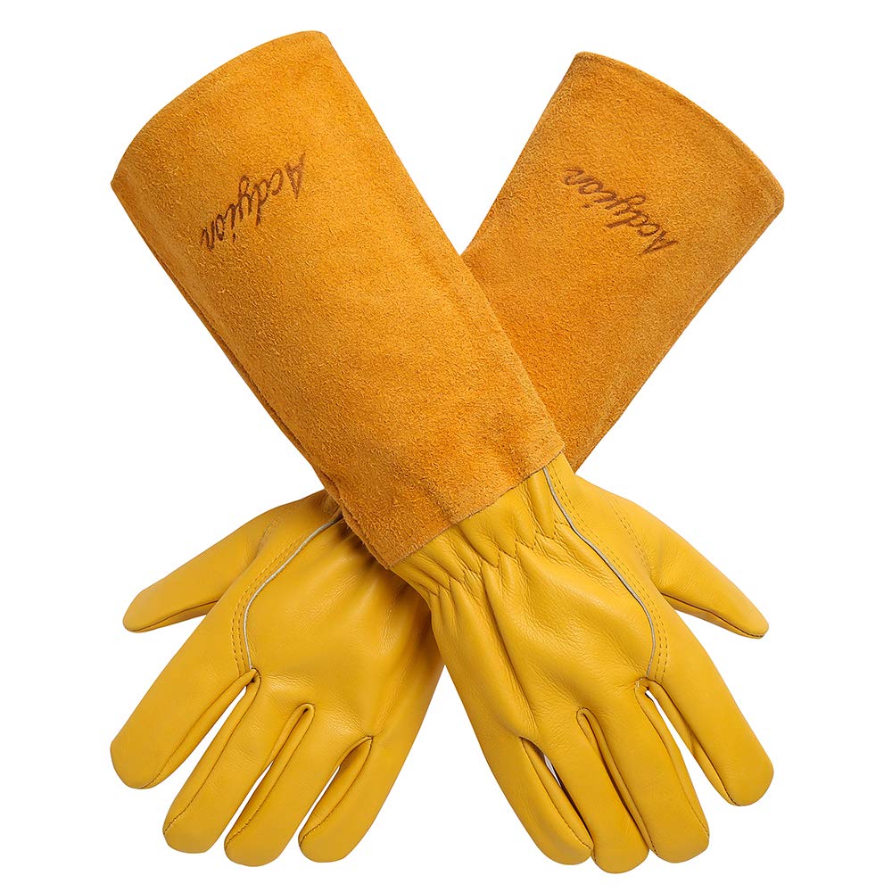 Acdyion Long Thorn Proof Gardening Gloves for Men & Women, Rose Pruning