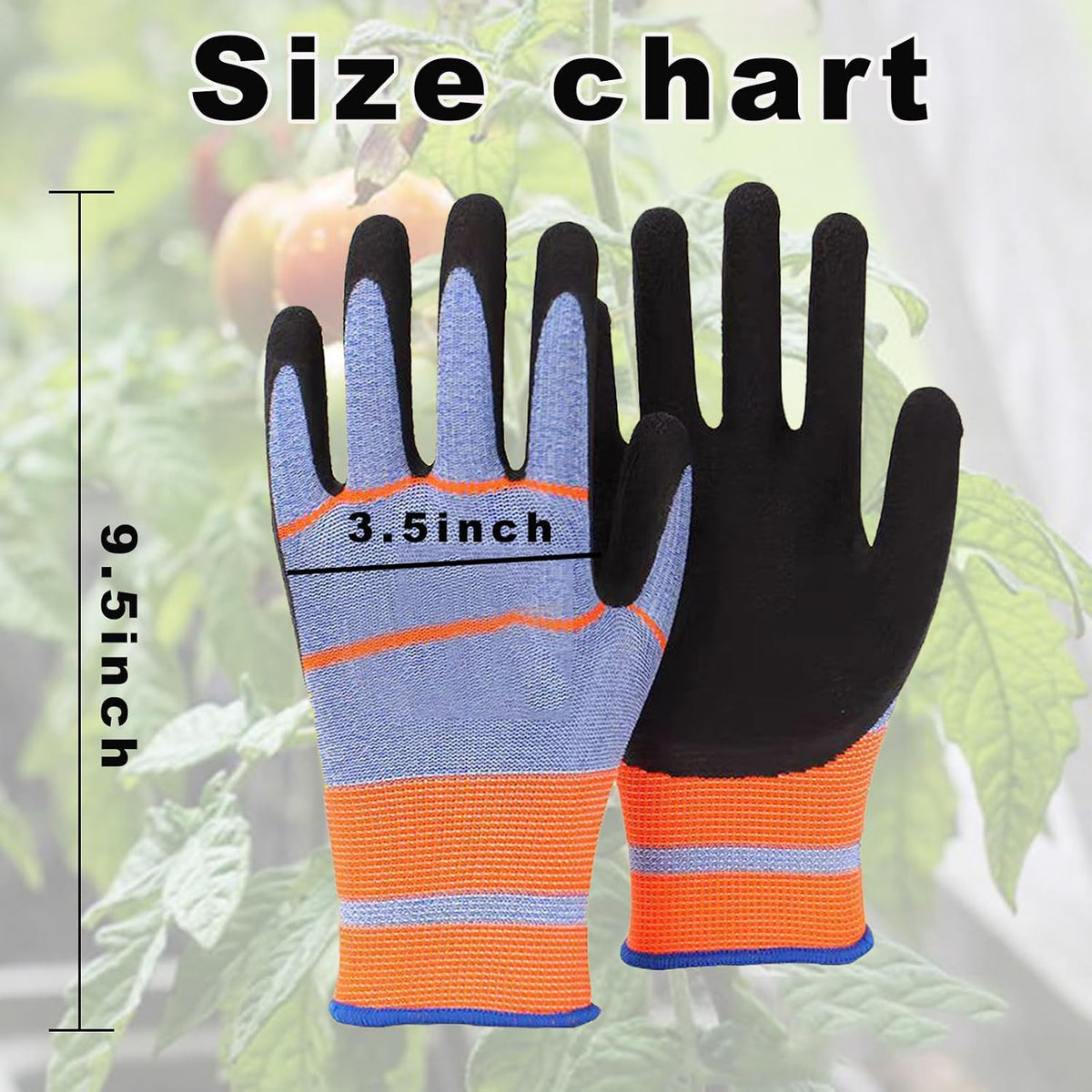 6 Pairs Gardening Work Gloves for Women & Men