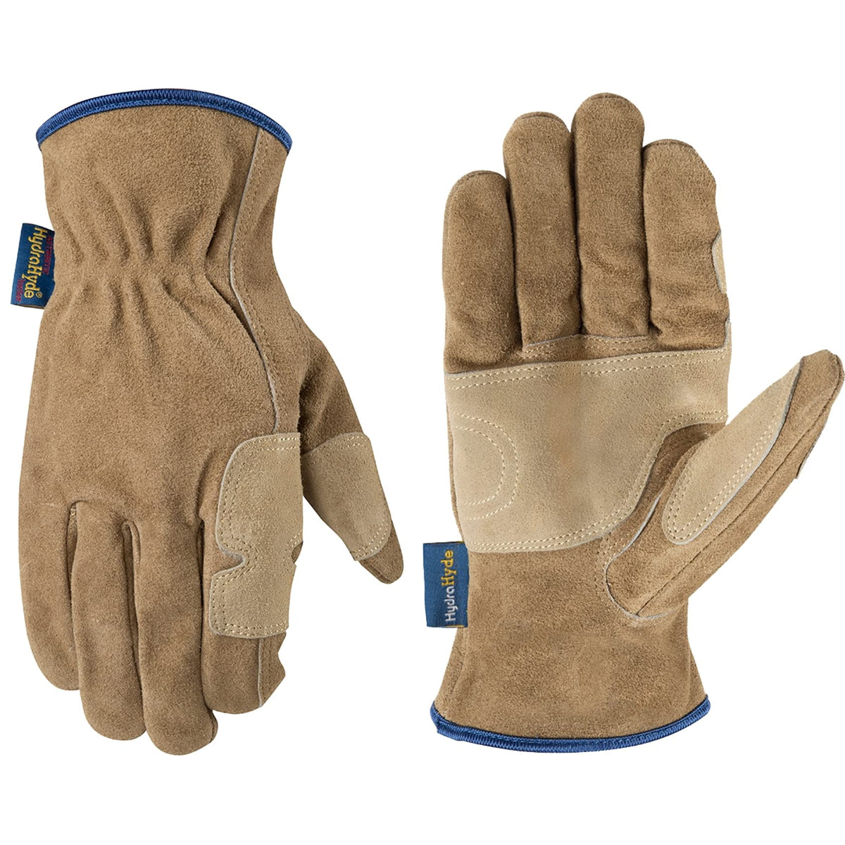 Wells Lamont Men's HydraHyde Leather Work Gloves, Water-Resistant, Large