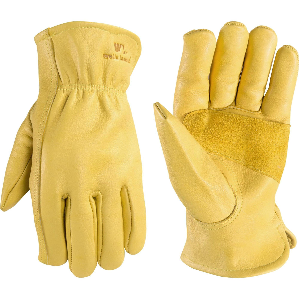 Wells Lamont Men's Work Gloves, Cowhide Leather, Reinforced Palm, Large