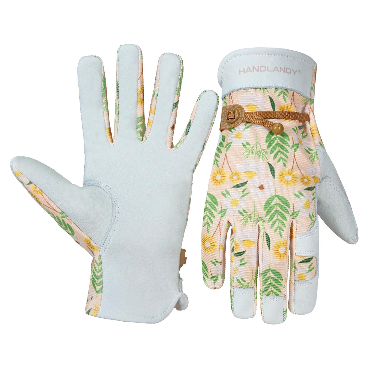 HANDLANDY Gardening Gloves for Women, Leather Garden Glove, Gardener Gift