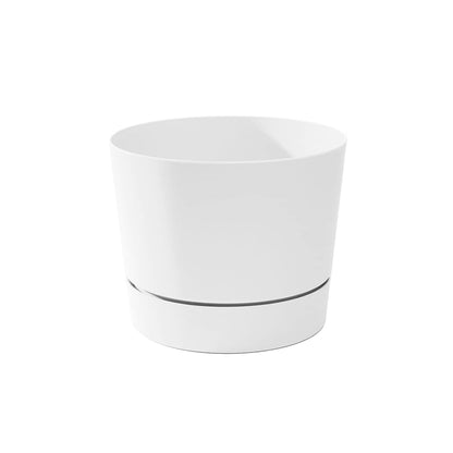 Root & Vessel Majestic Mid-Century Modern Low Profile Cylinder Pot, Matte Black, 6.5"