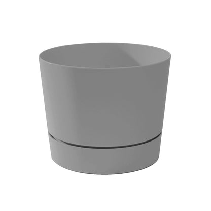 Root & Vessel Majestic Mid-Century Modern Low Profile Cylinder Pot, Matte Black, 6.5"