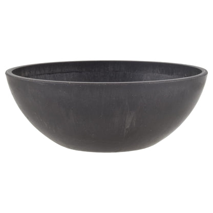 PSW Pot Collection M30TP 10-inch Plastic/Stone/Wood Composite Low Bowl Planter – No Drainage Hole (Drillable), Shallow Indoor/Outer Pot for Succulents, Bonsai, Fairy Gardens, Herbs, Taupe