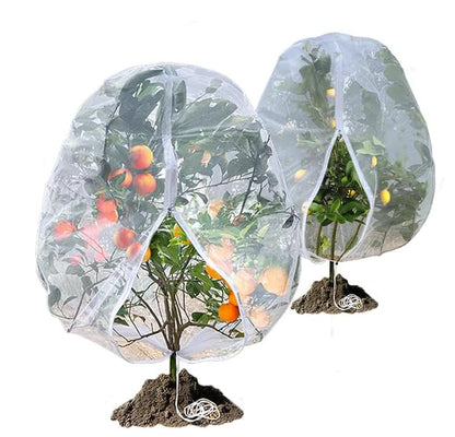 4 Pcs Drawstring Blueberry Netting for Bushes Reusable Garden Netting