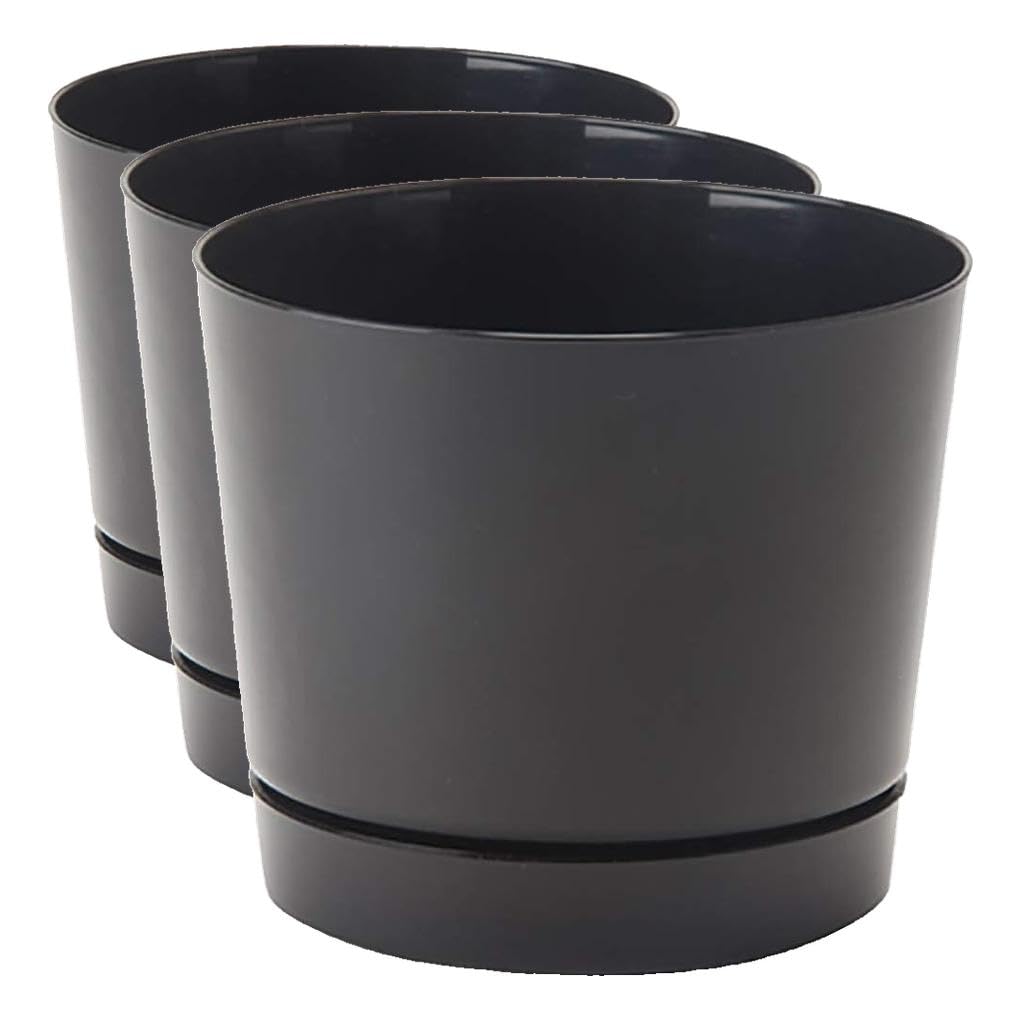 Novelty Majestic Full Depth Round Cylinder Pot, Glossy White, 8-Inch (10082)