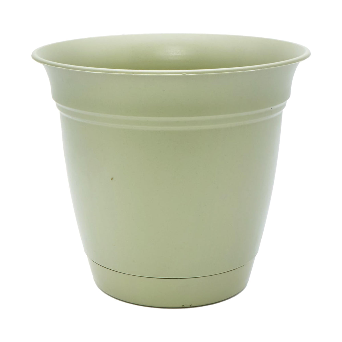 The HC Companies Eclipse Round Planter with Saucer - Outdoor & Indoor Plant Pot with Drainage Holes - Lightweight, UV-Resistant Plastic Pots for Plants, Flowers & Herbs (20" Black, Pack of 1)