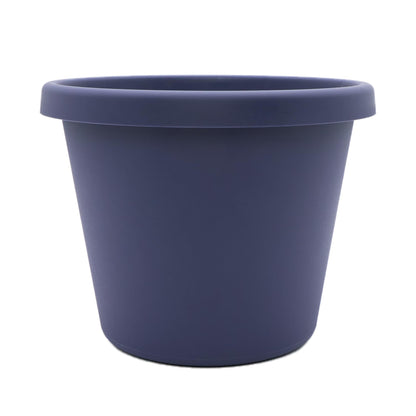 The HC Companies Prima Round Plastic Plant Pot w/Rolled Rim - Lightweight & UV Resistant Flower Pot for Herbs & More - Outdoor & Indoor Plant Pots w/Drainage (12 inch, Warm Gray, Pack of 1)