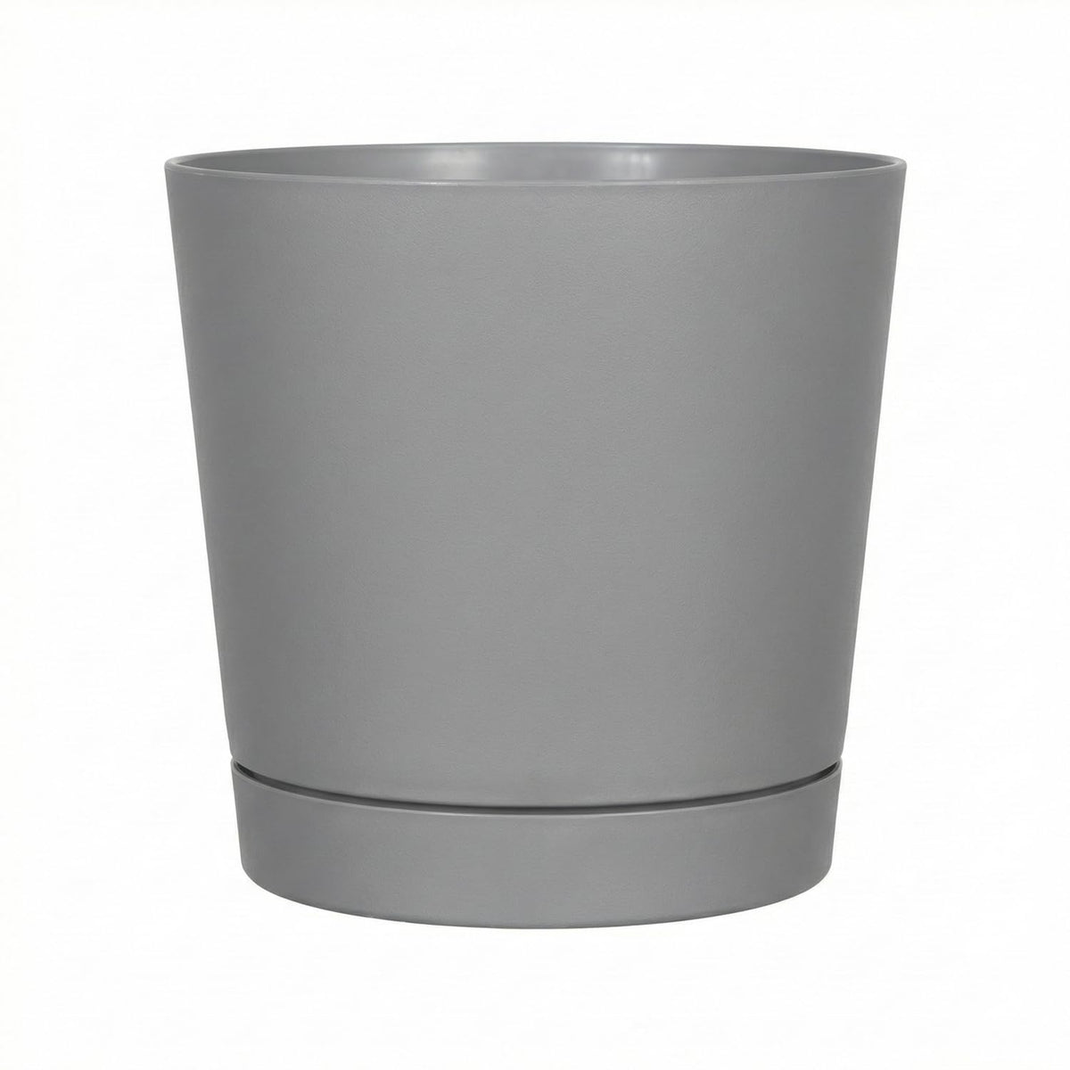Novelty Majestic Full Depth Round Cylinder Pot, Glossy White, 8-Inch (10082)