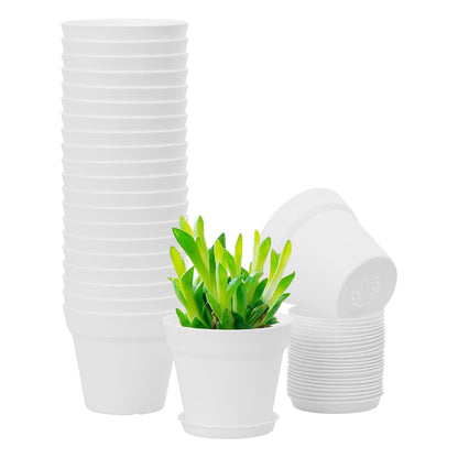 GARDIFE 20 Pack 4 inch Plant pots, planters for Indoor Plants, Flower pots, Color