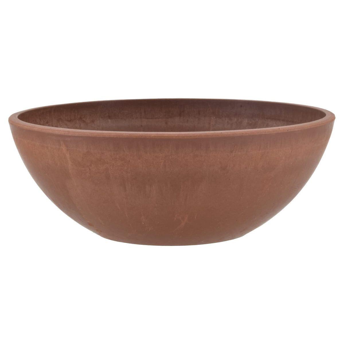 PSW Pot Collection M30TP 10-inch Plastic/Stone/Wood Composite Low Bowl Planter – No Drainage Hole (Drillable), Shallow Indoor/Outer Pot for Succulents, Bonsai, Fairy Gardens, Herbs, Taupe