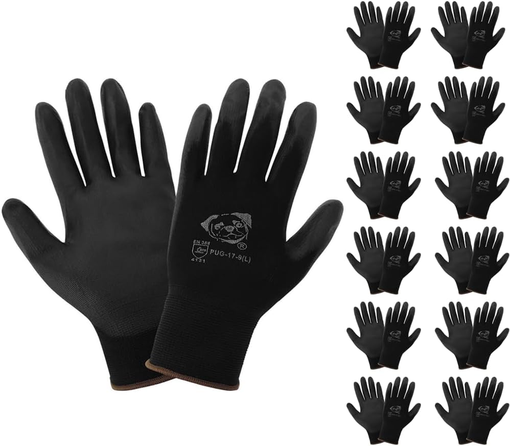 Global Glove PUG-17 Lightweight Polyurethane Dipped Work Gloves