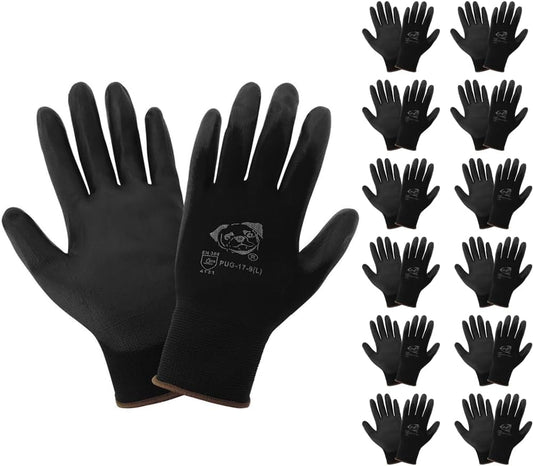 Global Glove PUG-17 Lightweight Polyurethane Dipped Work Gloves