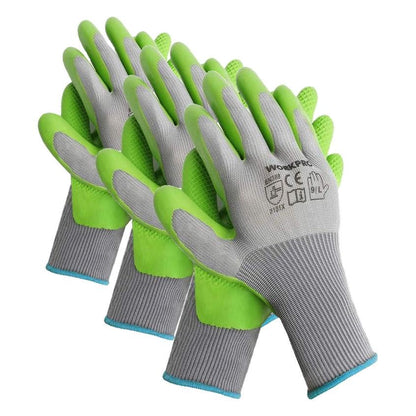 WORKPRO 6 Pairs Garden Gloves Men and Women with Eco Latex Palm Coated