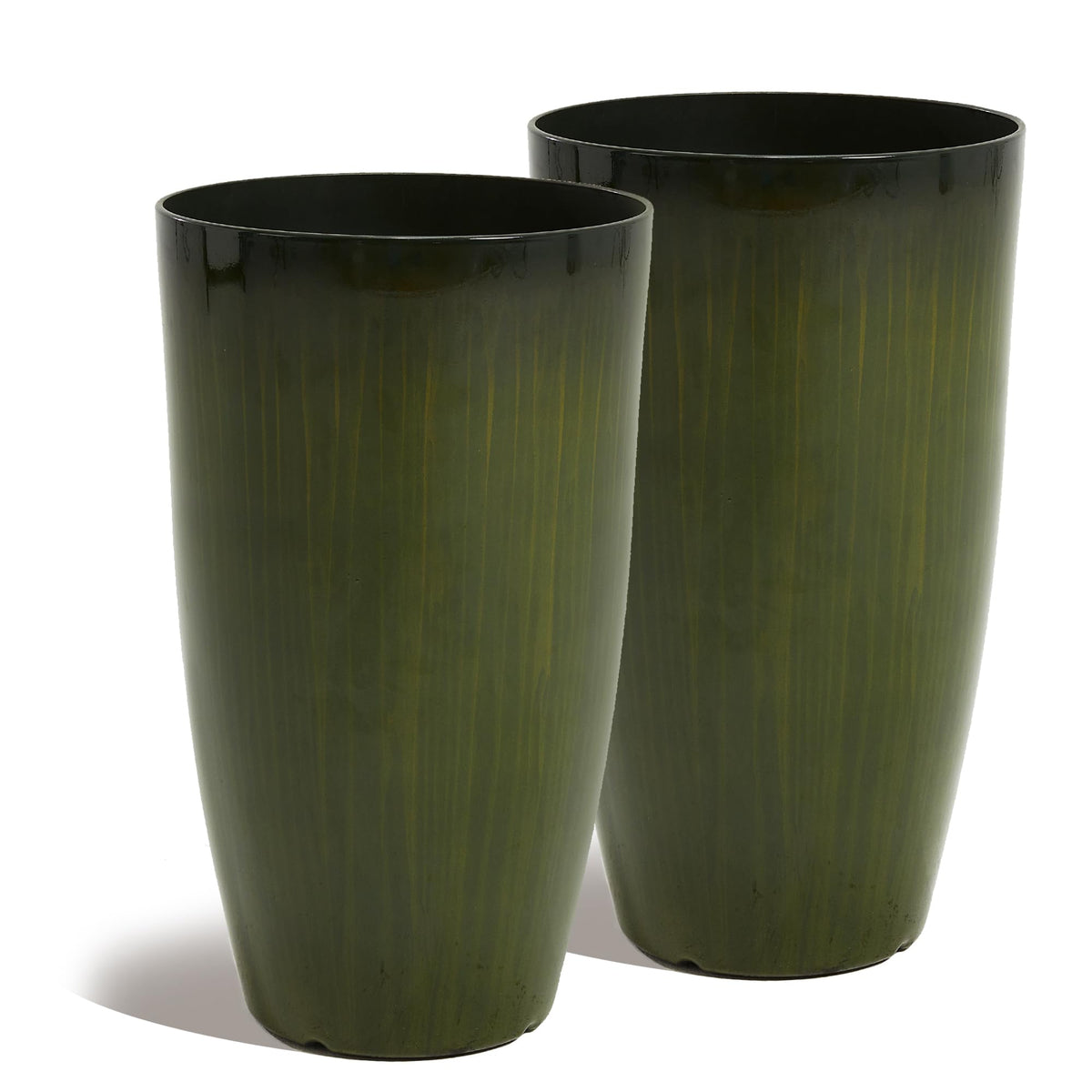 Worth 23.5" H. Tall Planters for Outdoor Plants, Large Plant Pots Set of 2