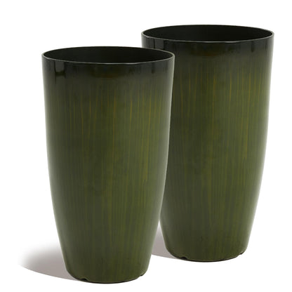Worth 23.5" H. Tall Planters for Outdoor Plants, Large Plant Pots Set of 2