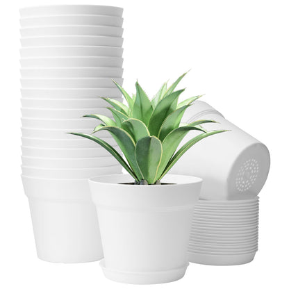 GARDIFE 20 Pack 4 inch Plant pots, planters for Indoor Plants, Flower pots, Color