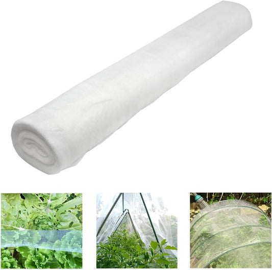 Roll Packed 8x100FT Garden Netting, Fine Mesh Insect Barrier for Plants