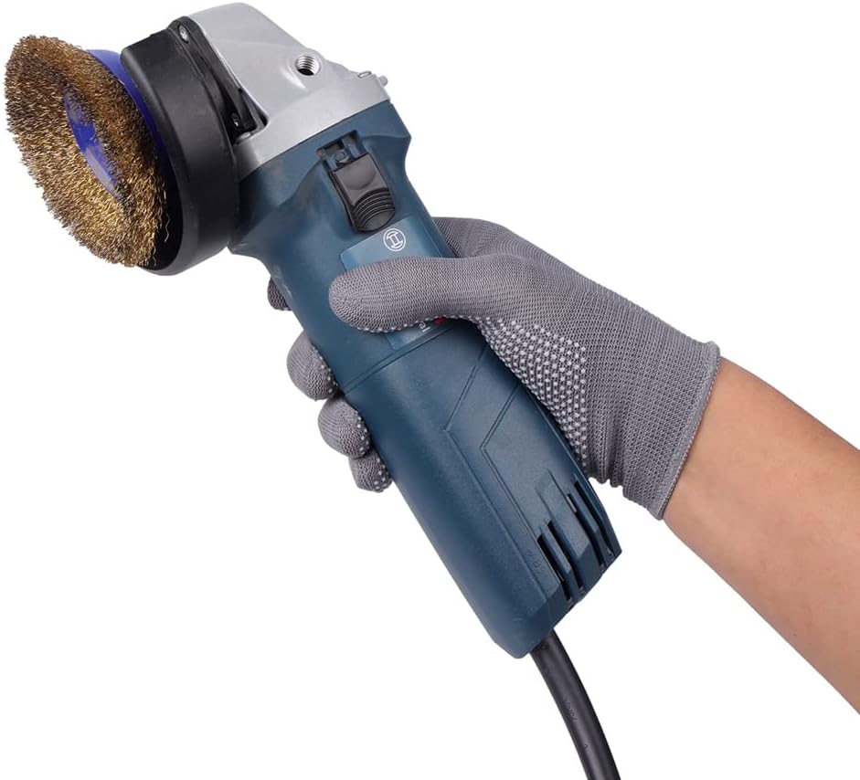 COOHORN 12Pairs Work Gloves Anti-slip Knitted Stretchy Cloth Glove Thin Moist Glove Liners