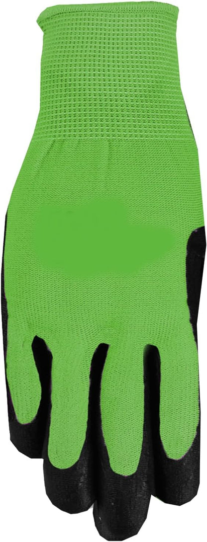 MidWest Gloves & Gear 93P03-SM-AZ-6 Max Grip Packs, 3 Pair, Ladies Green