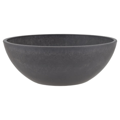 PSW Pot Collection M30TP 10-inch Plastic/Stone/Wood Composite Low Bowl Planter – No Drainage Hole (Drillable), Shallow Indoor/Outer Pot for Succulents, Bonsai, Fairy Gardens, Herbs, Taupe
