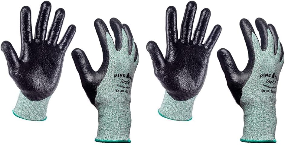Cut Resistant Gloves Level 5 | Anti Cut Grip Gardening Glove, Electrical Kitchen Work Gloves Men & Women
