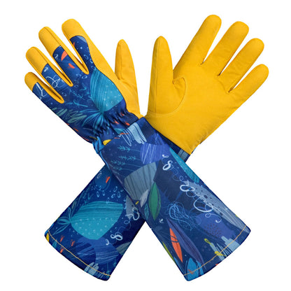 KAYGO Long Sleeve Gardening Gloves for Women, Yard & Outdoor Work