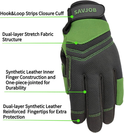 Safety Work Gloves for Men&Women,Mechanic Glove,Touchscreen,Gifts