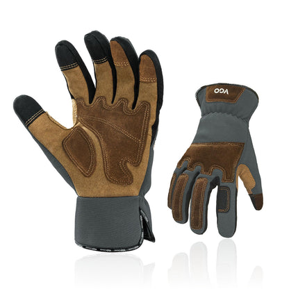 Vgo... Gardening Work Gloves for Men,Thornproof,Touchscreen(SL7475,L)