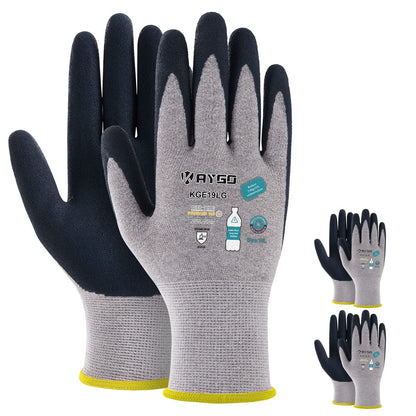 KAYGO Women's Work Gloves, Sandy Latex Grip, Breathable