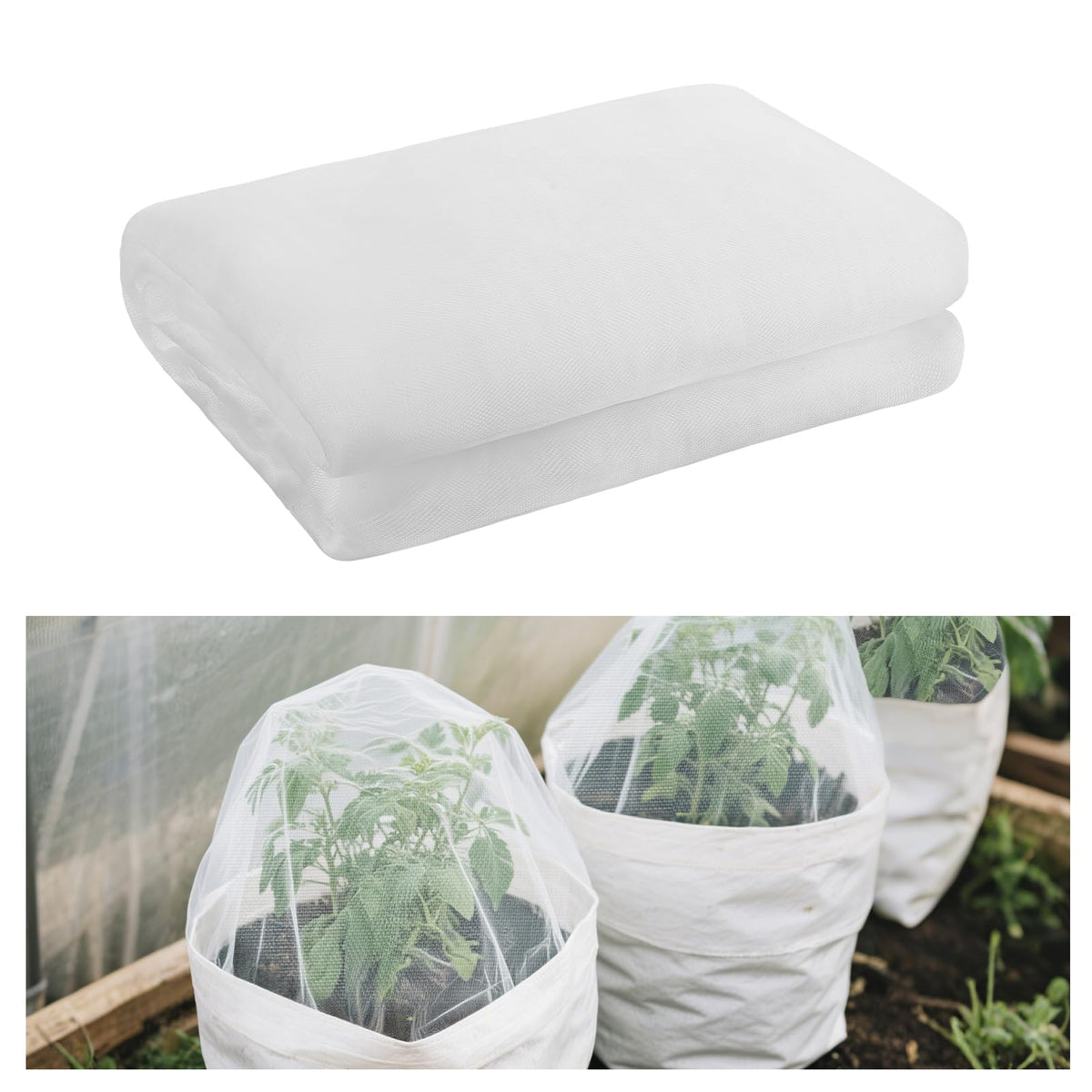 Alphatool 10x20ft Large Garden Netting, Ultra Fine Mesh Plant Covers