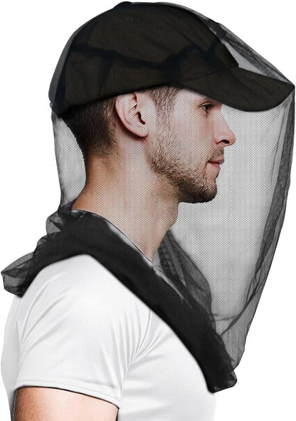 Mosquito Head Net for Insects 2 Pack,Ultra Large Breathable net for Bugs