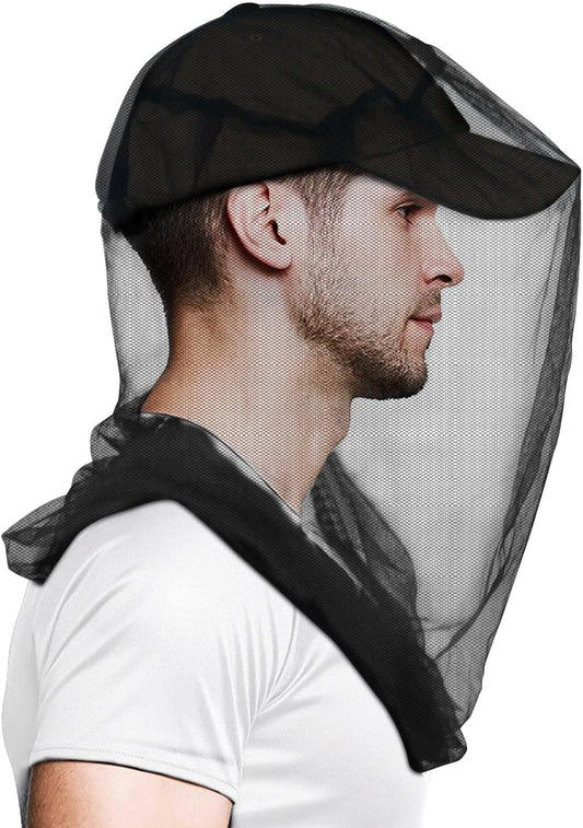 Mosquito Head Net for Insects 2 Pack,Ultra Large Breathable net for Bugs