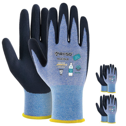 KAYGO Women's Work Gloves, Sandy Latex Grip, Breathable