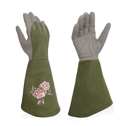 Rose Pruning Gloves with Forearm Protection, Thorn Resistant