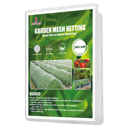 Jevrench 4 x 25 ft Garden Netting Row Cover, Ultra Fine Mesh for Plants