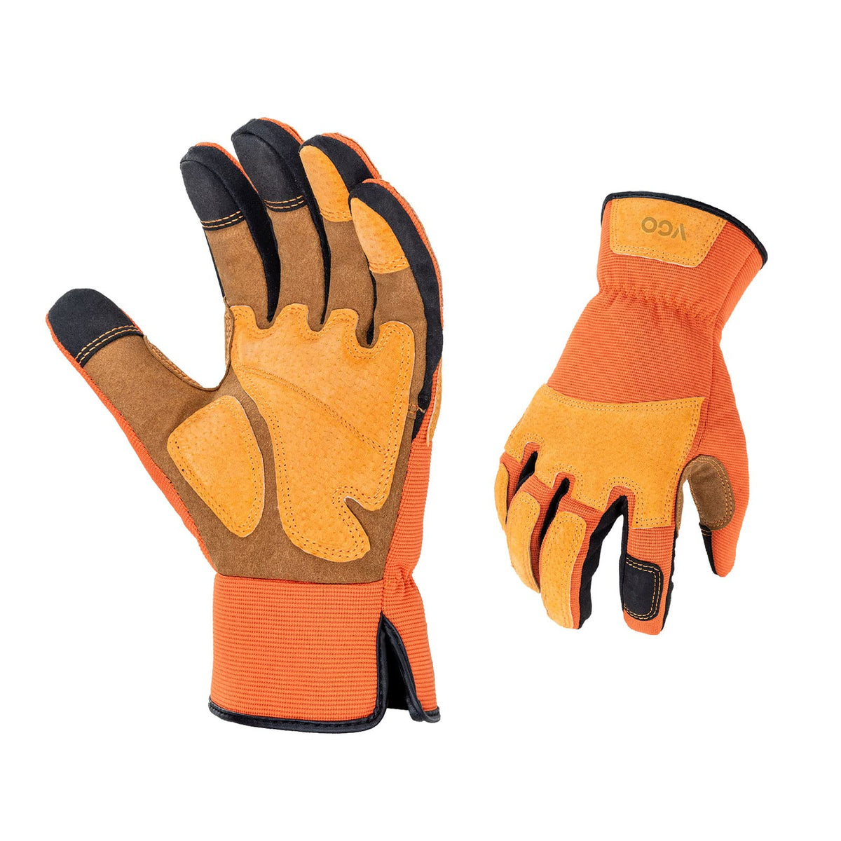 Vgo... Gardening Work Gloves for Men,Thornproof,Touchscreen(SL7475,L)