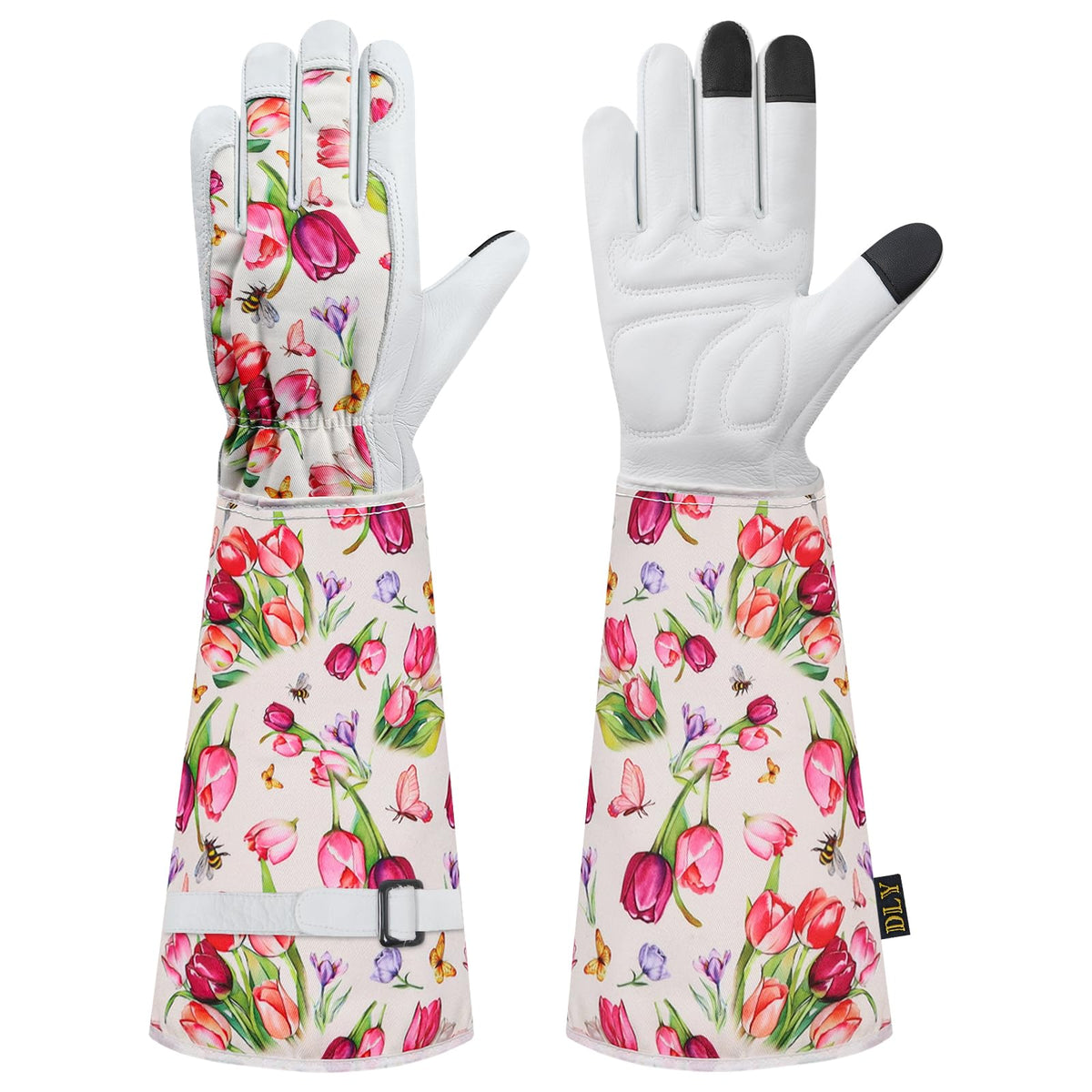 DLY Garden Gloves for Women,Gardening Gloves,Gardening Gift for Lady,Blue,M