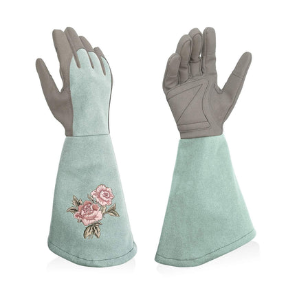 Rose Pruning Gloves with Forearm Protection, Thorn Resistant