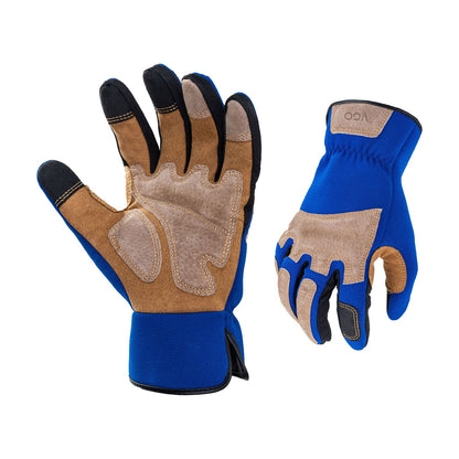 Vgo... Gardening Work Gloves for Men,Thornproof,Touchscreen(SL7475,L)