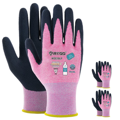KAYGO Women's Work Gloves, Sandy Latex Grip, Breathable
