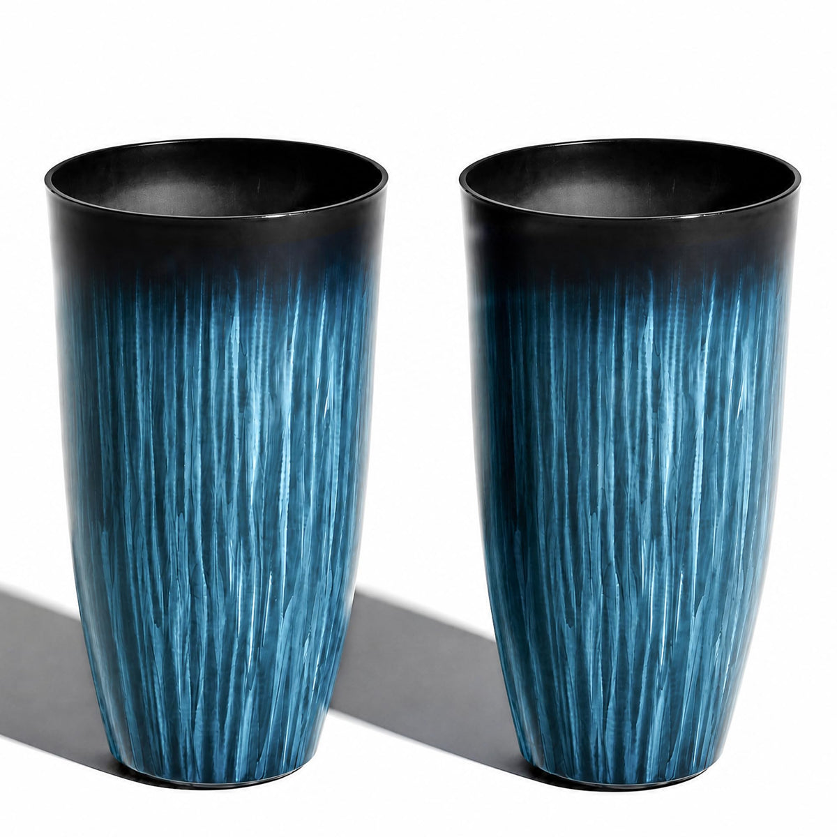 Worth 23.5" H. Tall Planters for Outdoor Plants, Large Plant Pots Set of 2