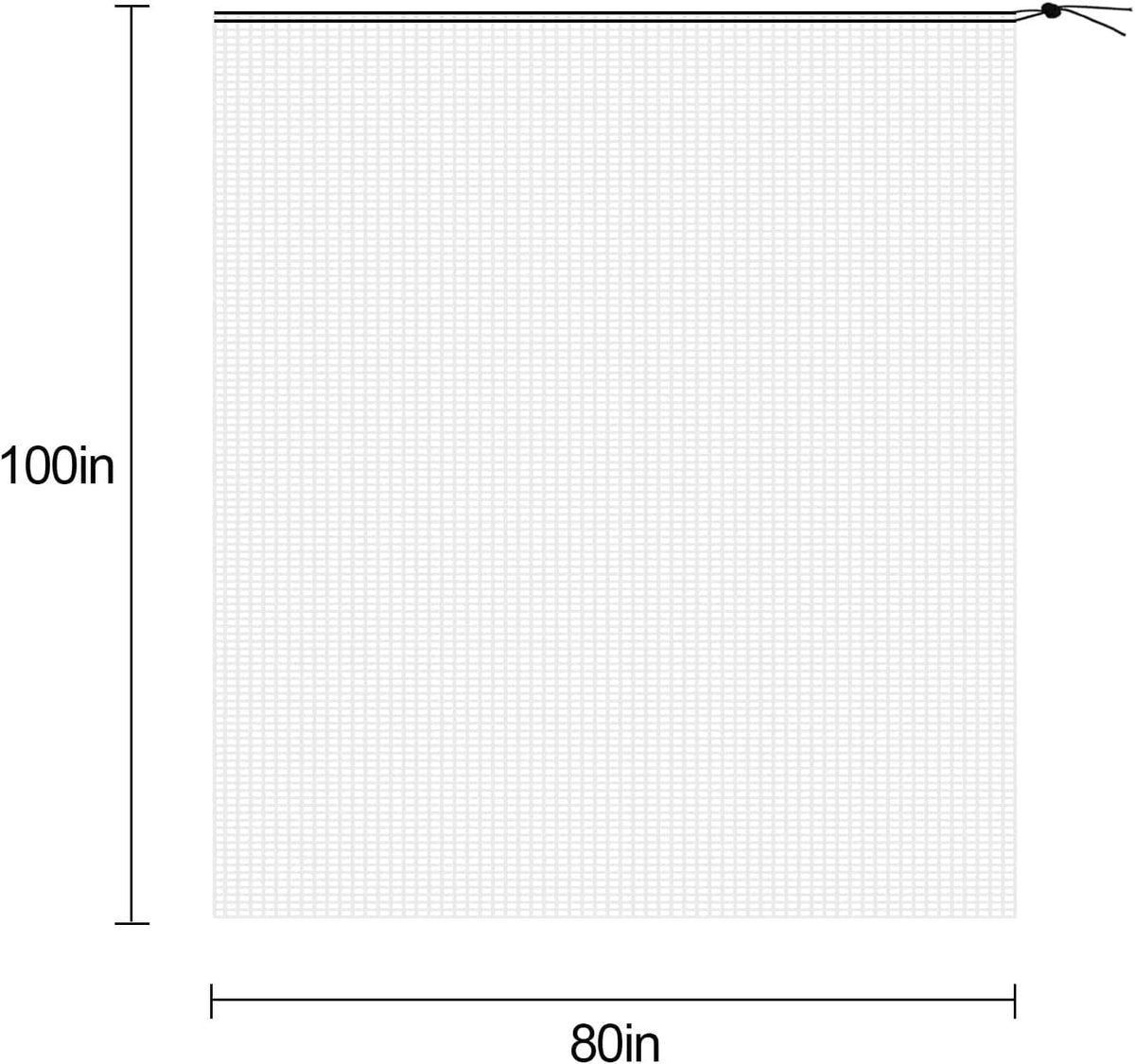 PURPLE STAR 1N 6 x 7 Feet Insect Bird Barrier Netting Mesh with Drawstring, Garden Bug Netting Plant Cover for Protect Plant Fruits Flower from Insect Bird Eating