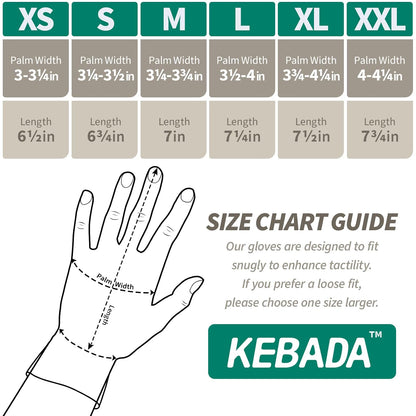 Kebada W1 Safety Work Gloves for Men & Women, Touchscreen, PU Coated