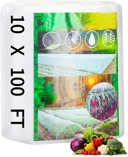 Woanger 10 X 100 Ft White Garden Bug Netting Ultra Fine Mesh for Plants