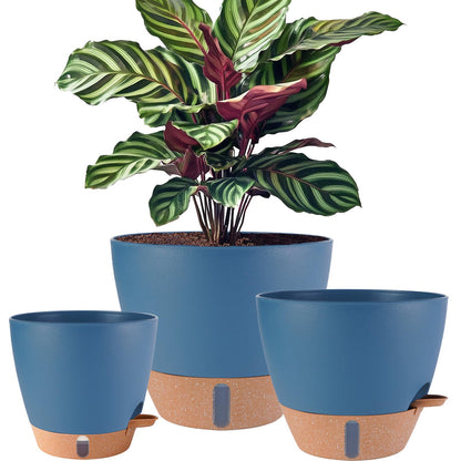 8/10/12 Inch Self Watering Pots for Indoor/Outdoor Plants