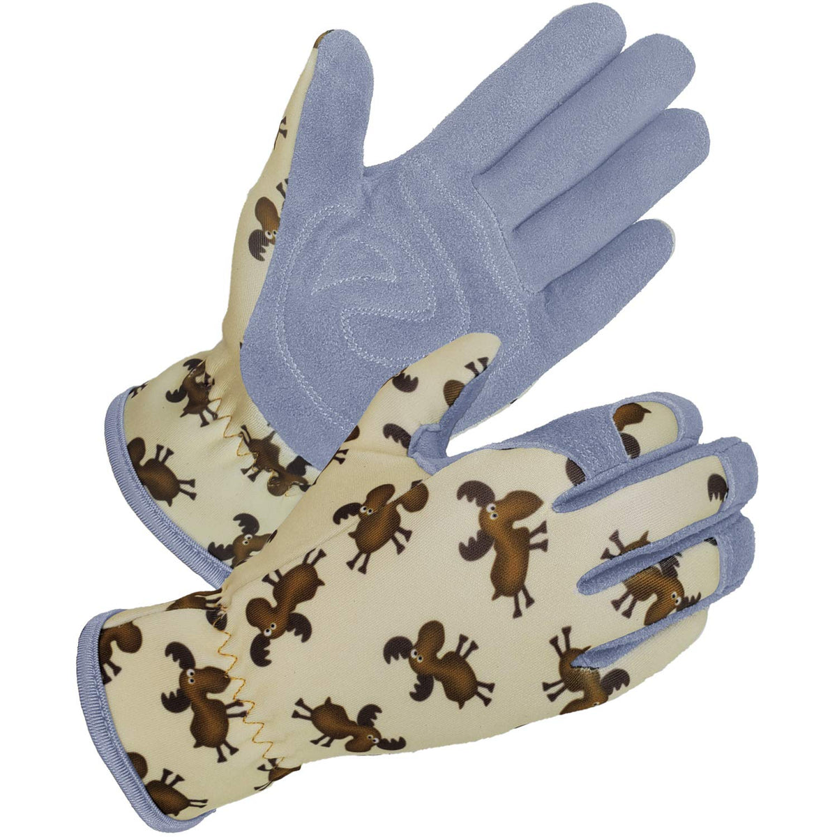 SKYDEER Premium Genuine Deerskin Suede Women's Gardening Gloves, Ultra-Soft Padded, Comfort Fit for Work, Medium, SD6611/M