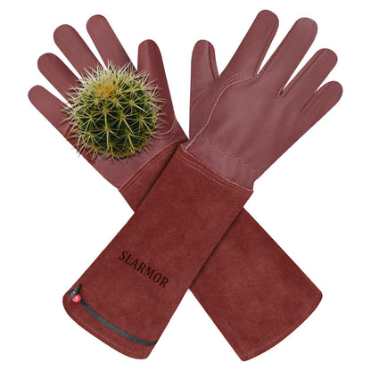 Gardening Gloves for Women Men, Long Thorn Proof Rose Pruning Glove