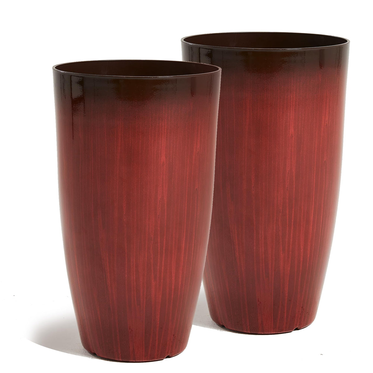 Worth 23.5" H. Tall Planters for Outdoor Plants, Large Plant Pots Set of 2